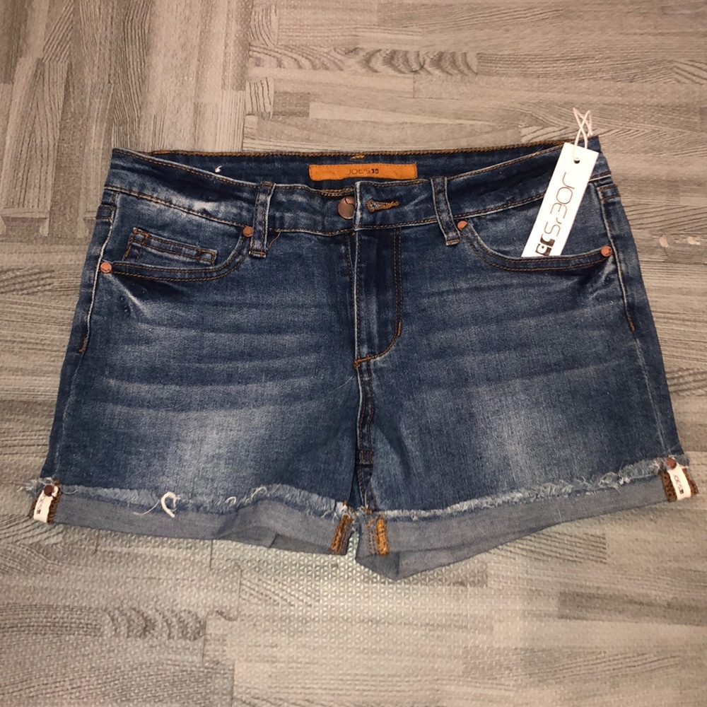 Joe’s mid rise jean shorts